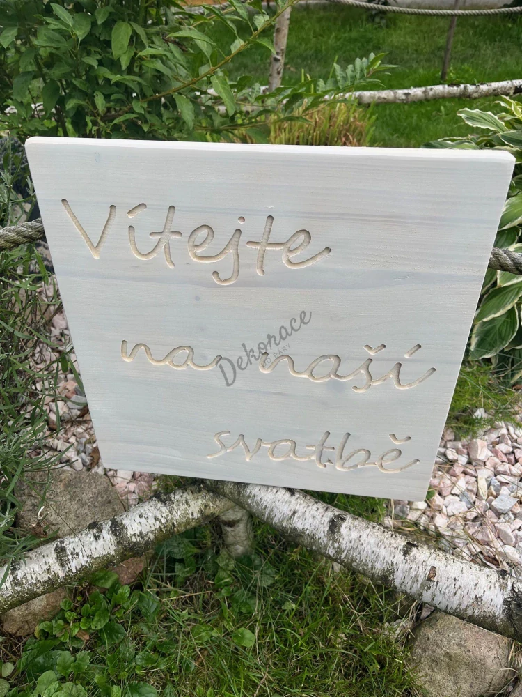 Uvítací cedule 40x40