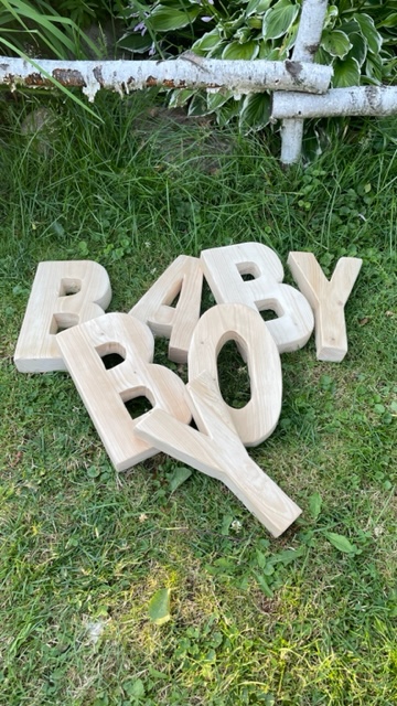 Písmeno vyřezávané XXL 30 cm