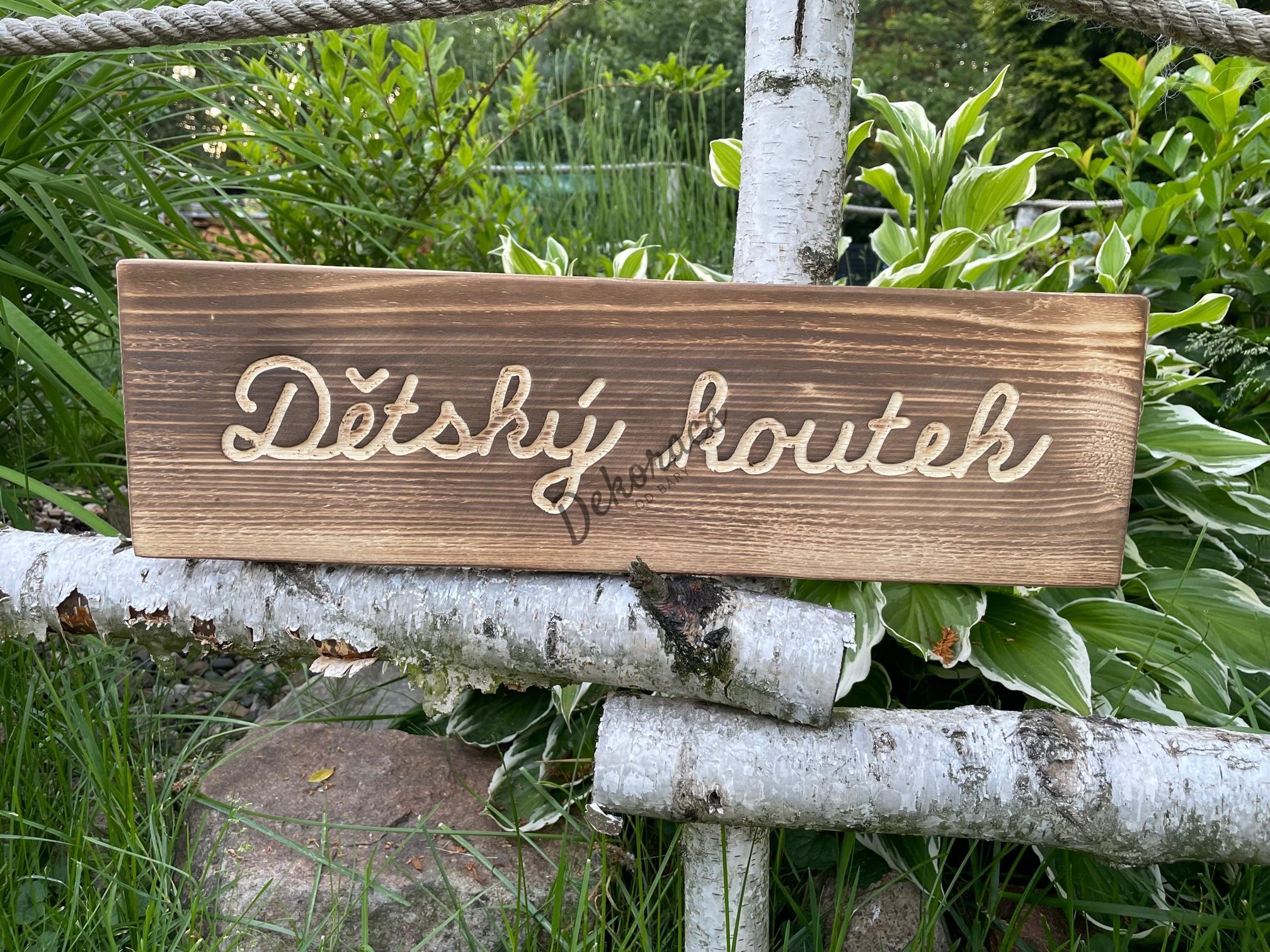 Cedulka DĚTSKÝ KOUTEK
