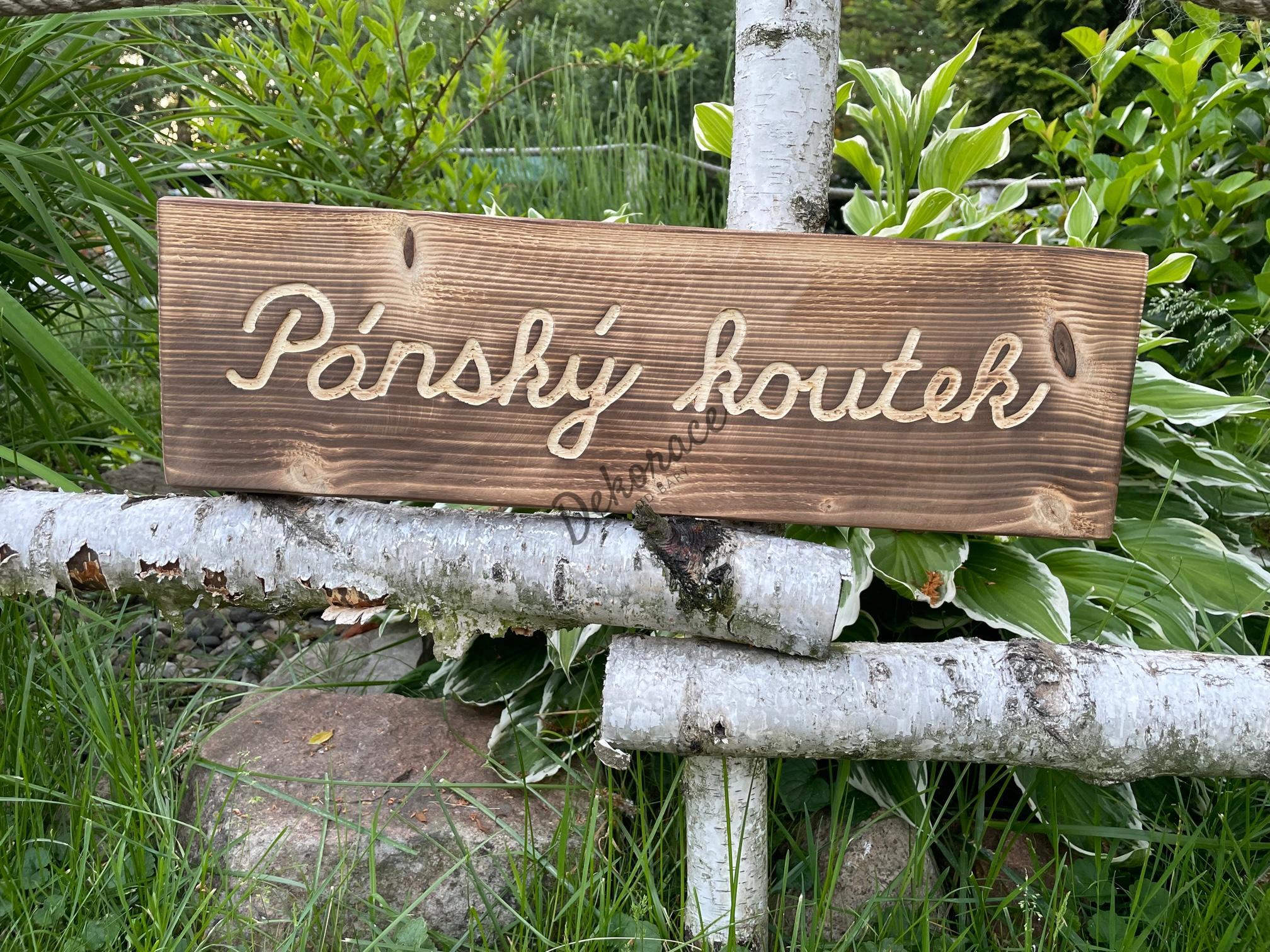 Cedulka PÁNSKÝ KOUTEK