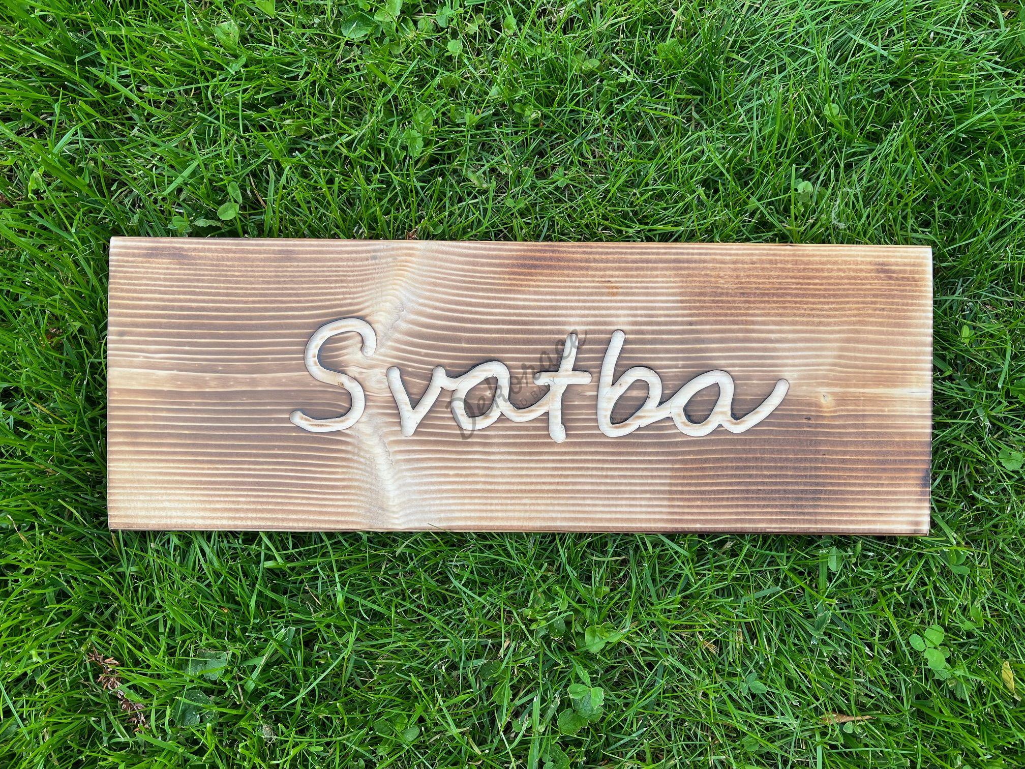 Cedulka SVATBA